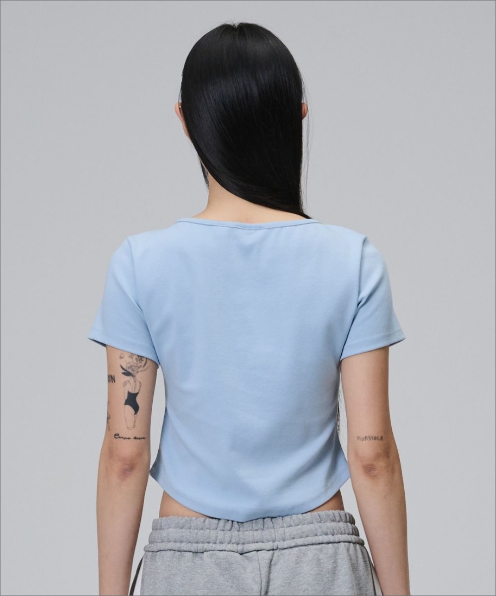 MUSINSA | OPENING PROJECT W Squareneck Cropped Symbol T
