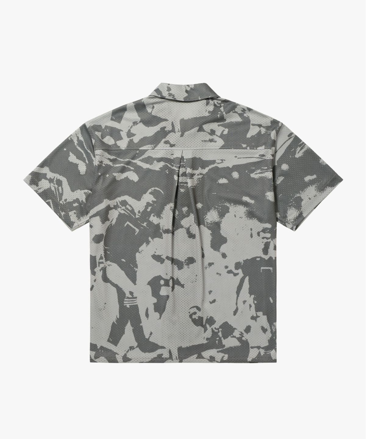 골스튜디오(GOALSTUDIO) FC MESH KNIT ALLOVER SHIRT-LIGHT GREY