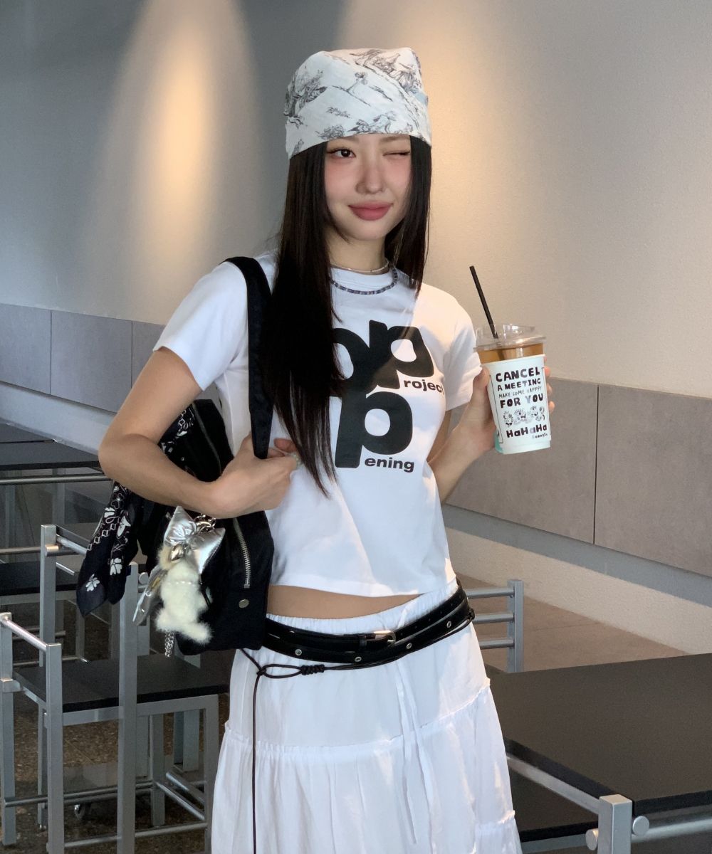 【Opening Project】 W OPP Logo T Shirt /追跡付 MUSINSA公式 | OPENING PROJECT W OPP Logo T Shirt - White
