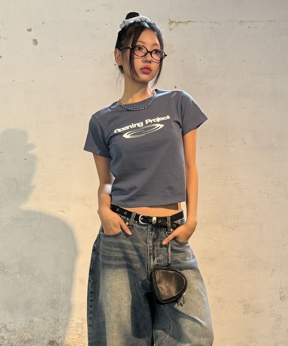 ★Opening Project★ Identity T Shirt - Cool Gray 6/25 예약발송] Identity T Shirt - Cool Gray - OPENING PROJECT