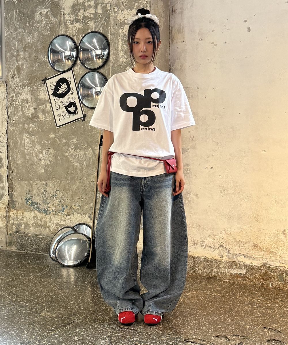 MUSINSA | OPENING PROJECT OPP Logo T Shirt - White