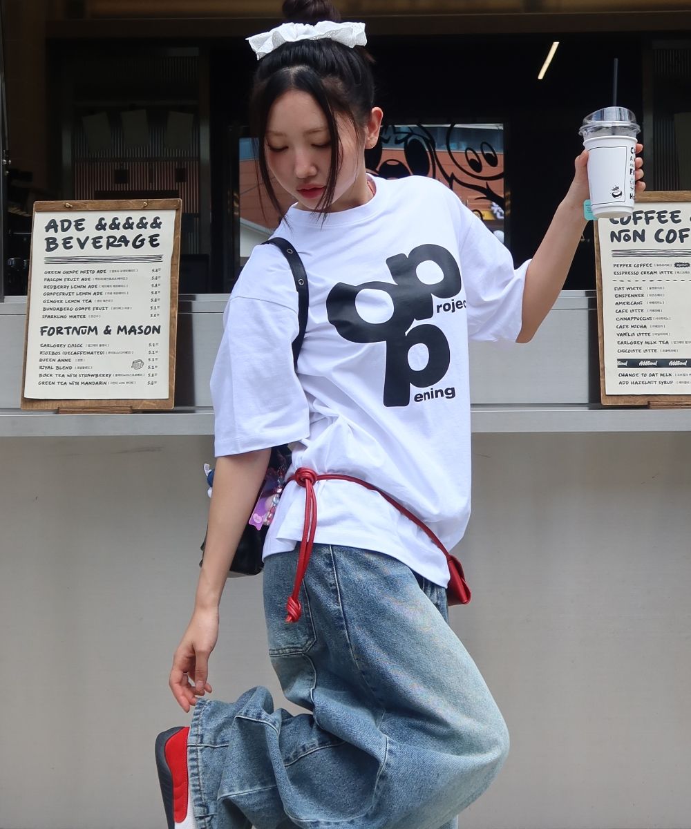 【Opening Project】IVEレイ着用 W OPP Logo T Shirt MUSINSA | OPENING PROJECT OPP Logo T Shirt - White