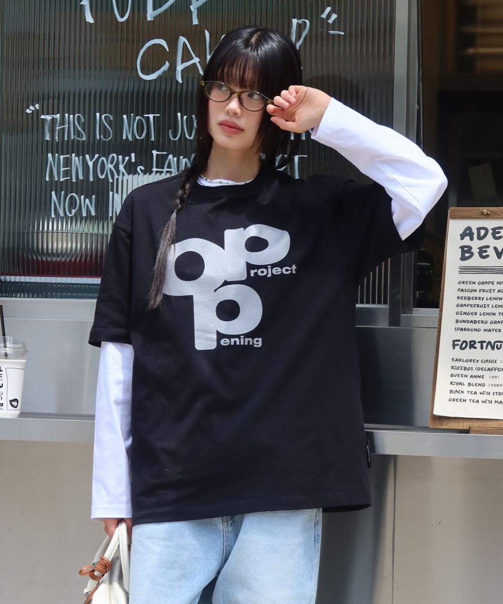 Opening Project☆OPP Logo T Shirt MUSINSA | OPENING PROJECT OPP Logo T Shirt - Black
