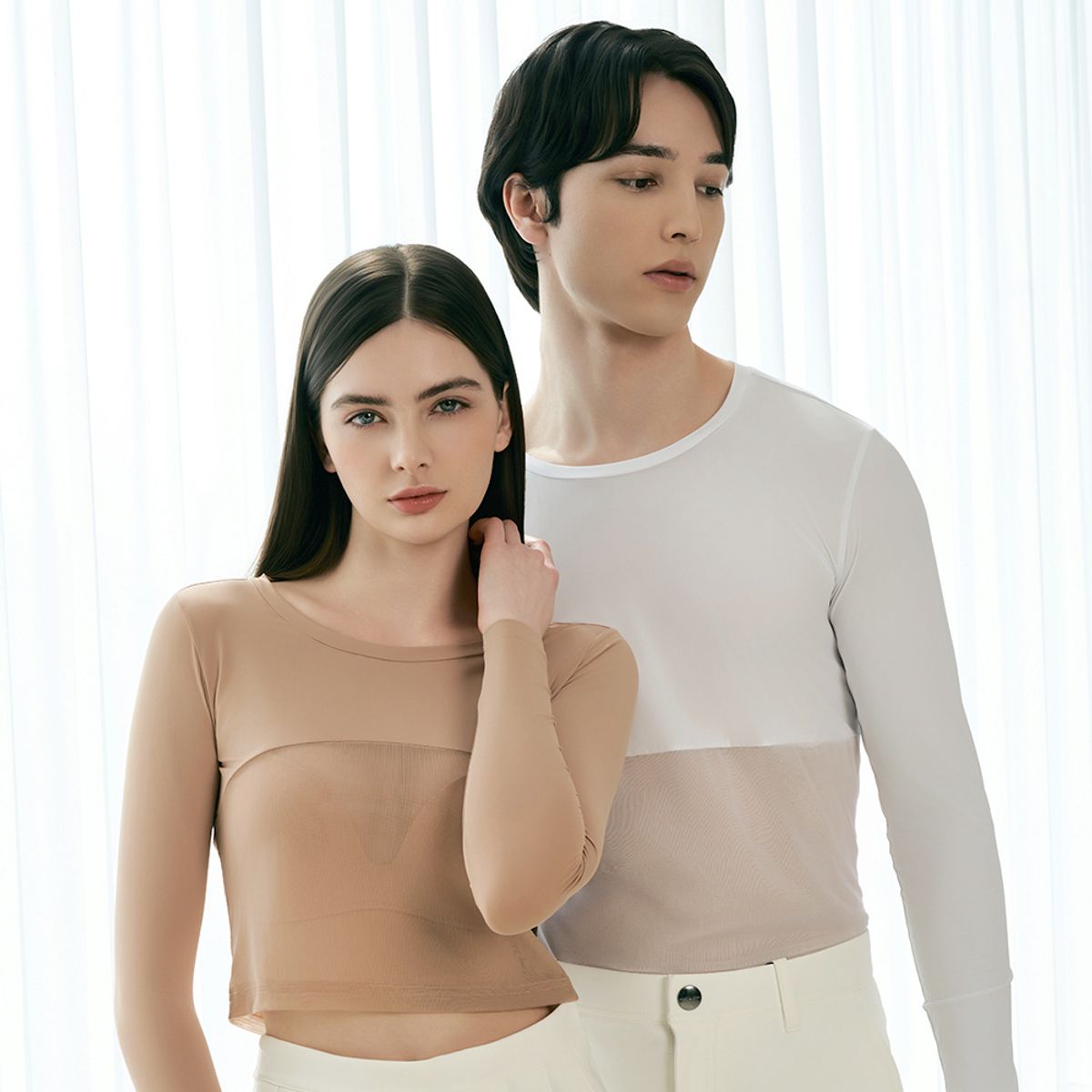 테크스킨(TECHSKIN) 남성 하프메쉬 이너웨어 쿨티셔츠