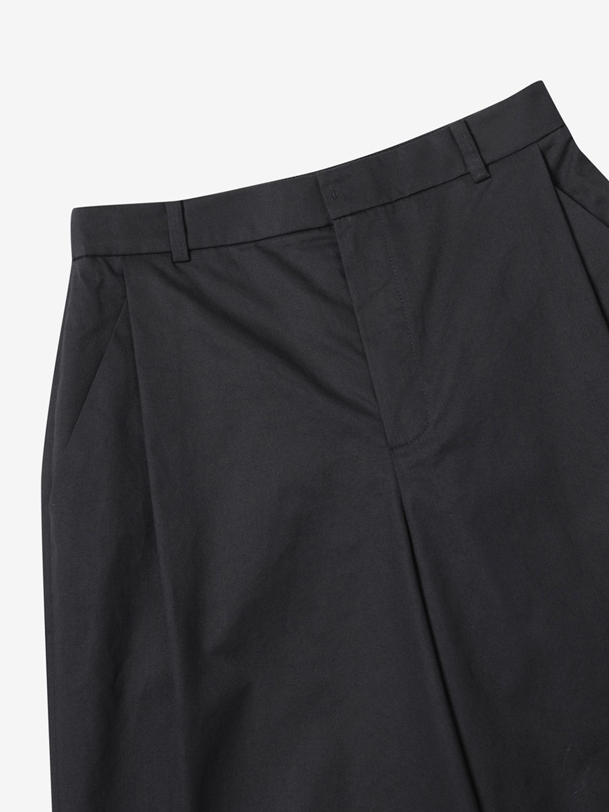 엘유브이엠(LUVM) STRAIGHT COTTON PANTS_BLACK