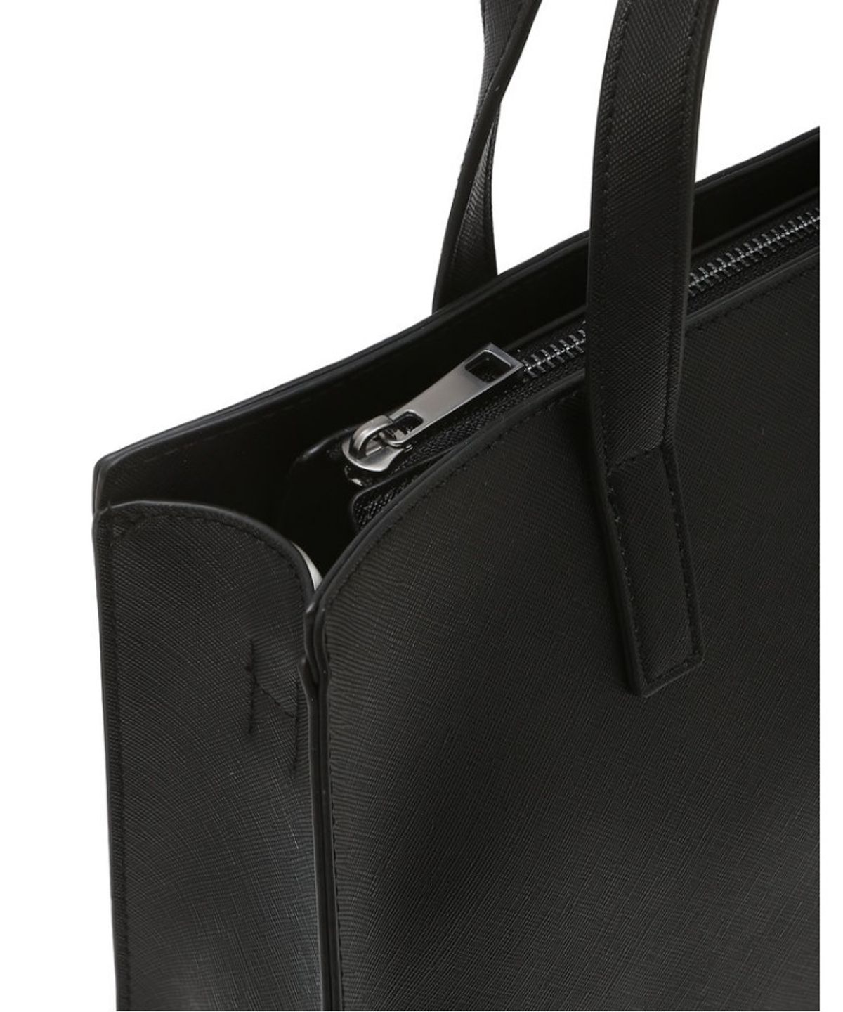 헤지스 맨 액세서리(HAZZYS MEN ACC) [KEVIN] 블랙 로고배색 크로스 토트백 33cm HJBA6F887BK