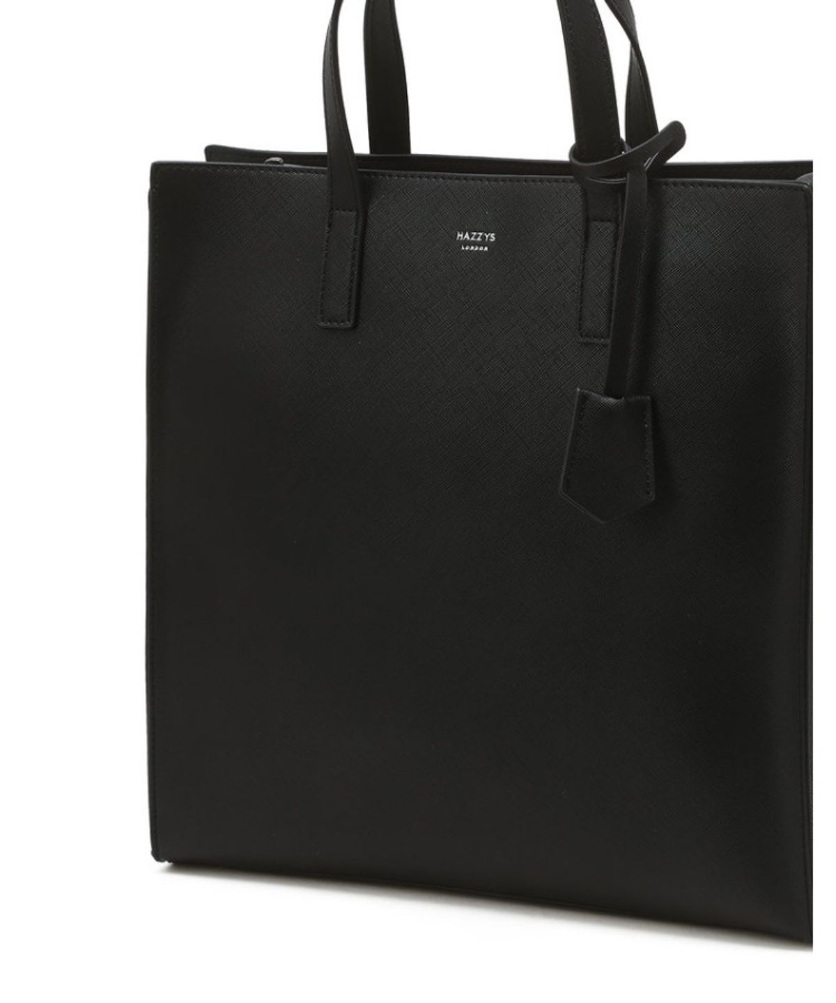헤지스 맨 액세서리(HAZZYS MEN ACC) [KEVIN] 블랙 로고배색 크로스 토트백 33cm HJBA6F887BK