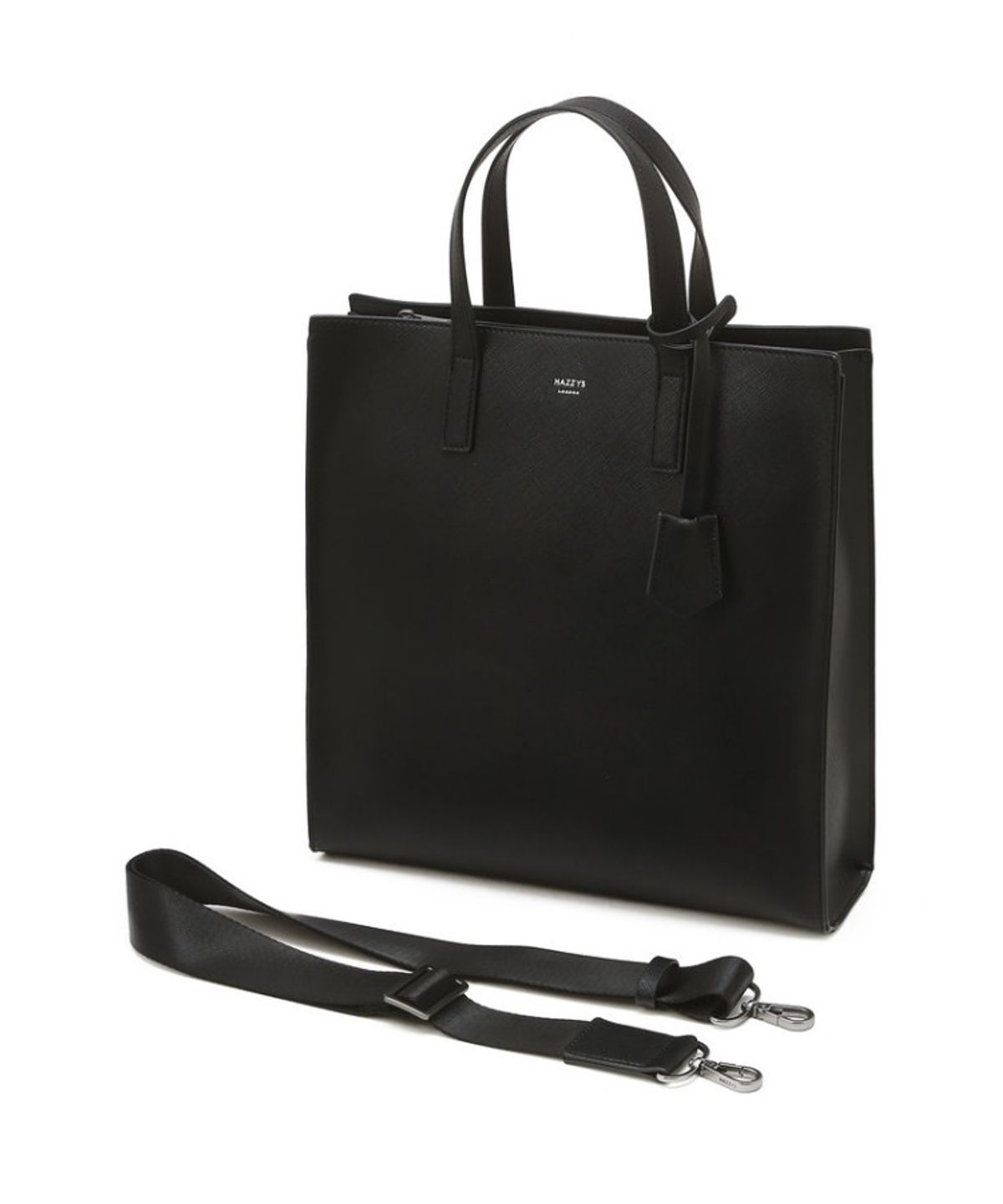 헤지스 맨 액세서리(HAZZYS MEN ACC) [KEVIN] 블랙 로고배색 크로스 토트백 33cm HJBA6F887BK