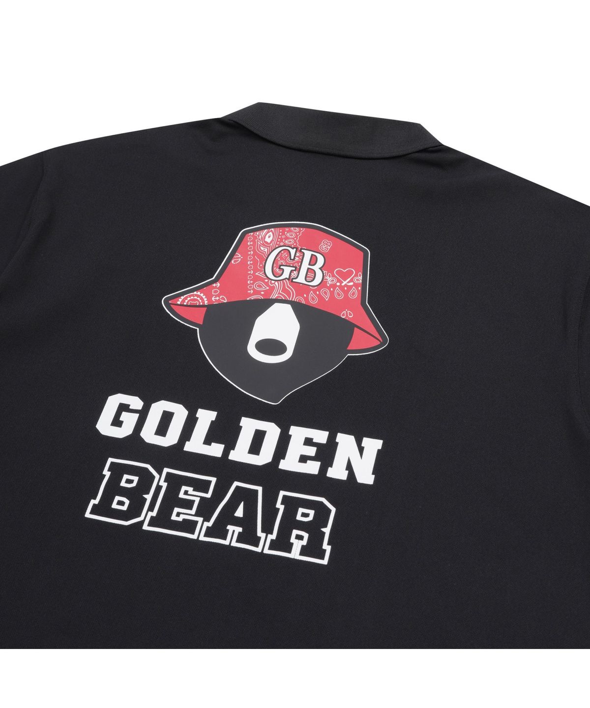 골든베어(GOLDEN BEAR) Paisley Printed Collar T-shirt_G4TAW25601BKX