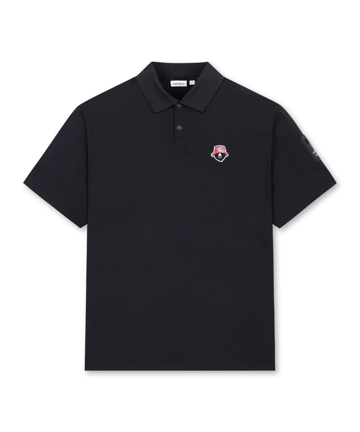 골든베어(GOLDEN BEAR) Paisley Printed Collar T-shirt_G4TAW25601BKX