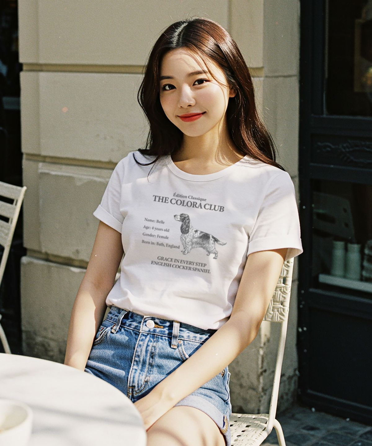 컬로라(COLORA) 컬로라 클럽 코카스파니엘 반팔 티셔츠 (3color)
