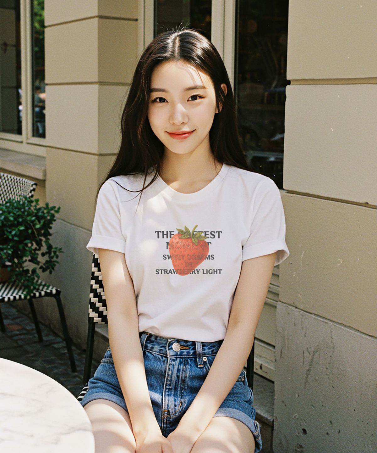 컬로라(COLORA) 소피스트 스트로베리 반팔 티셔츠 (3color)