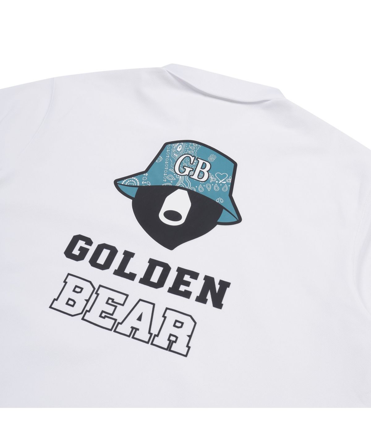 골든베어(GOLDEN BEAR) Paisley Printed Collar T-shirt_G4TAW25601WHX