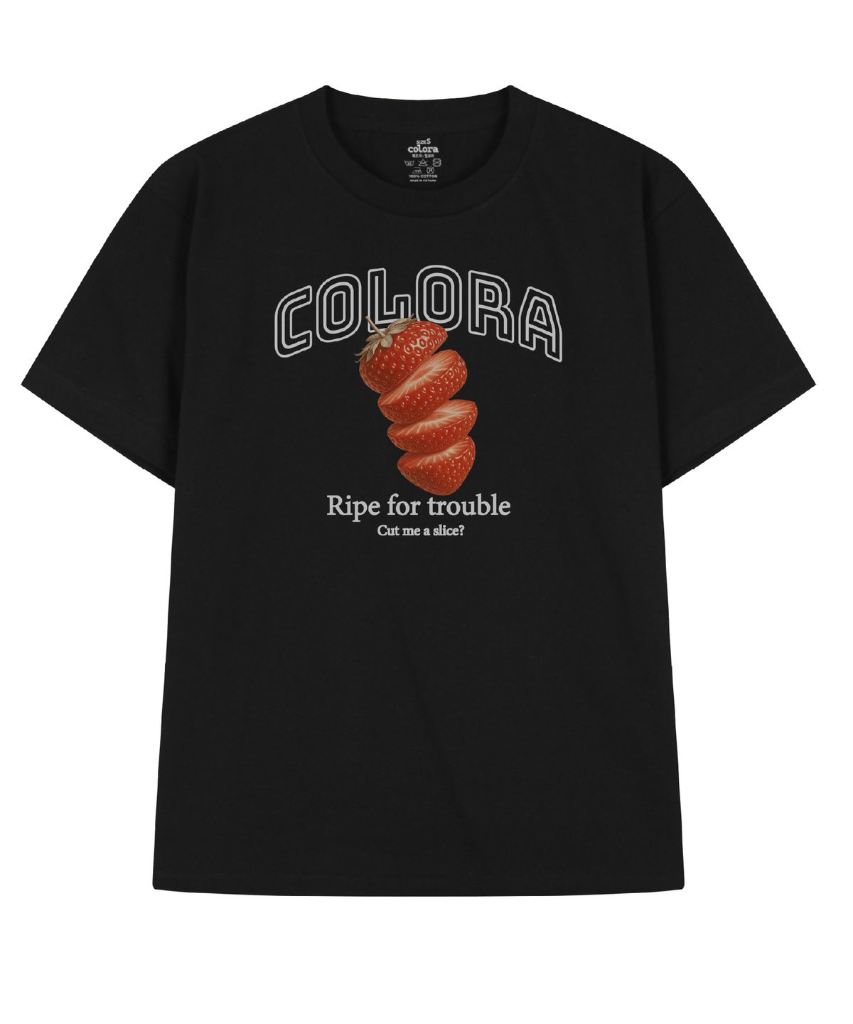 컬로라(COLORA) 스트로베리 슬라이스 반팔 티셔츠 (3color)