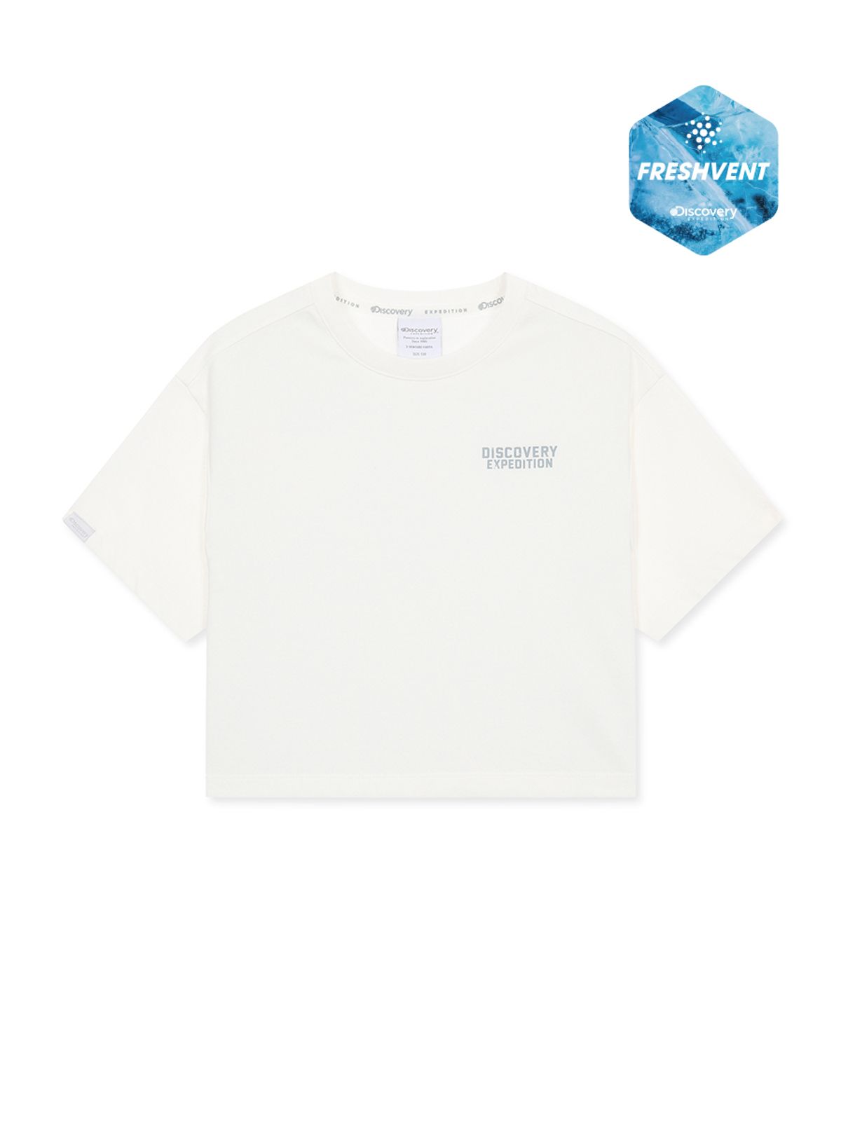 디스커버리 키즈(DISCOVERY KIDS) 여아 프레시벤트 그래픽 반팔티셔츠 (WHITE)