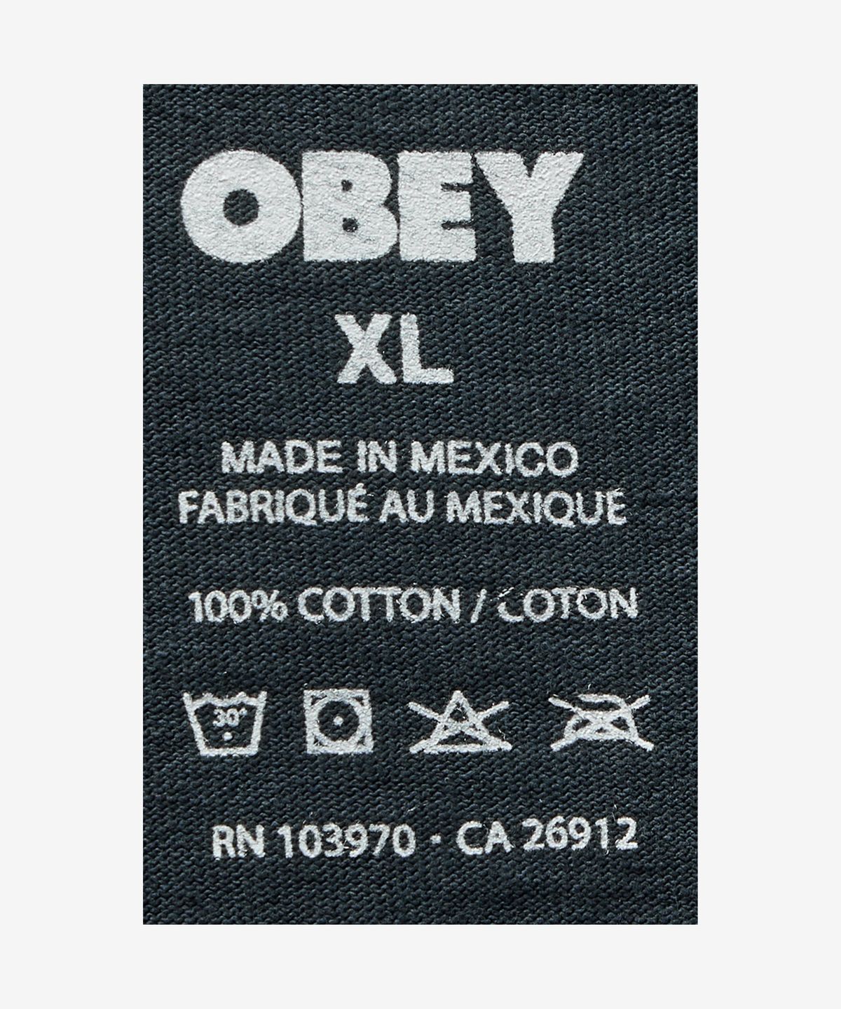 오베이(OBEY) 오베이 아이콘 페이스 반소매 티셔츠 - 피그먼트 트루 빈티지 블랙 / 167924152PTB