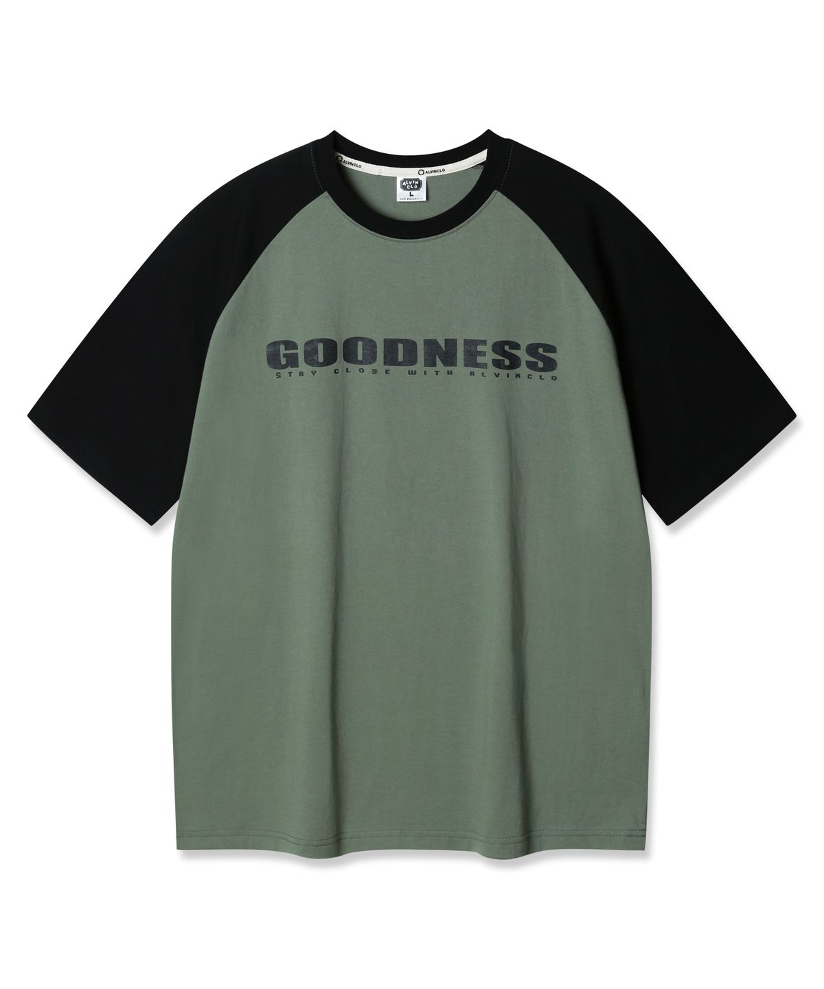앨빈클로(ALVINCLO) GOODNESS 래글런 오버핏 반팔티 AST4762 (2 COLOR)