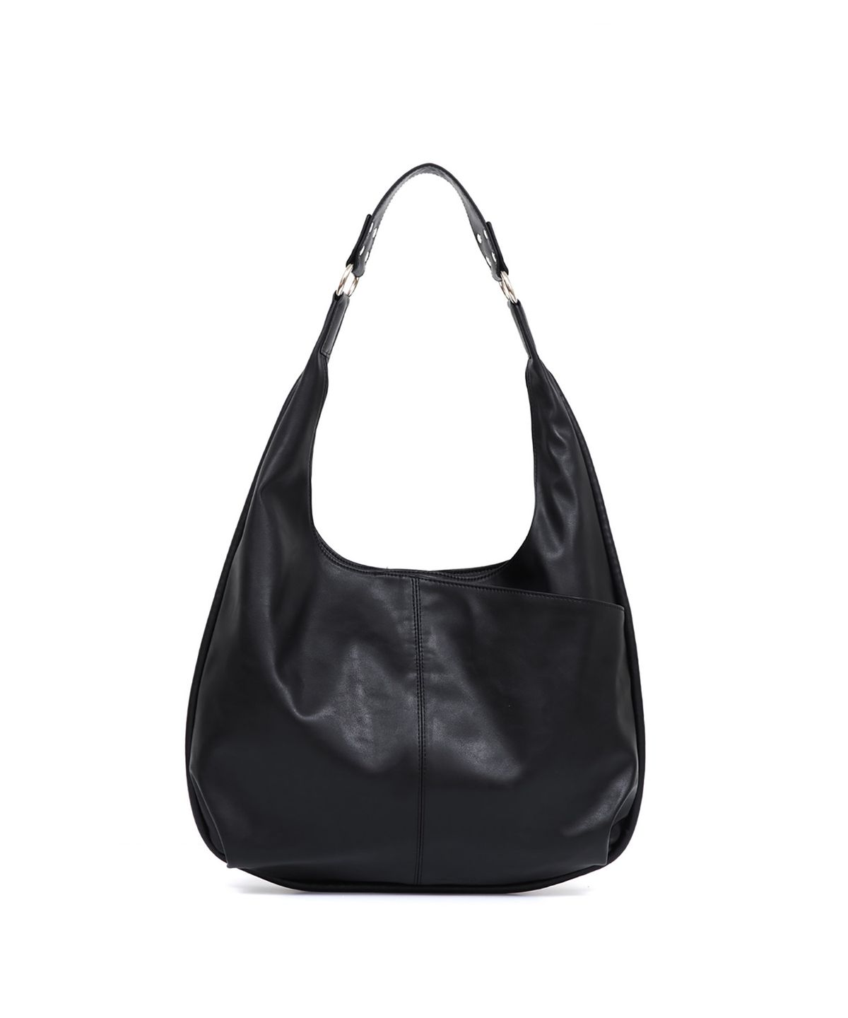 여밈(YEOMIM) medium slash hobo bag (black)