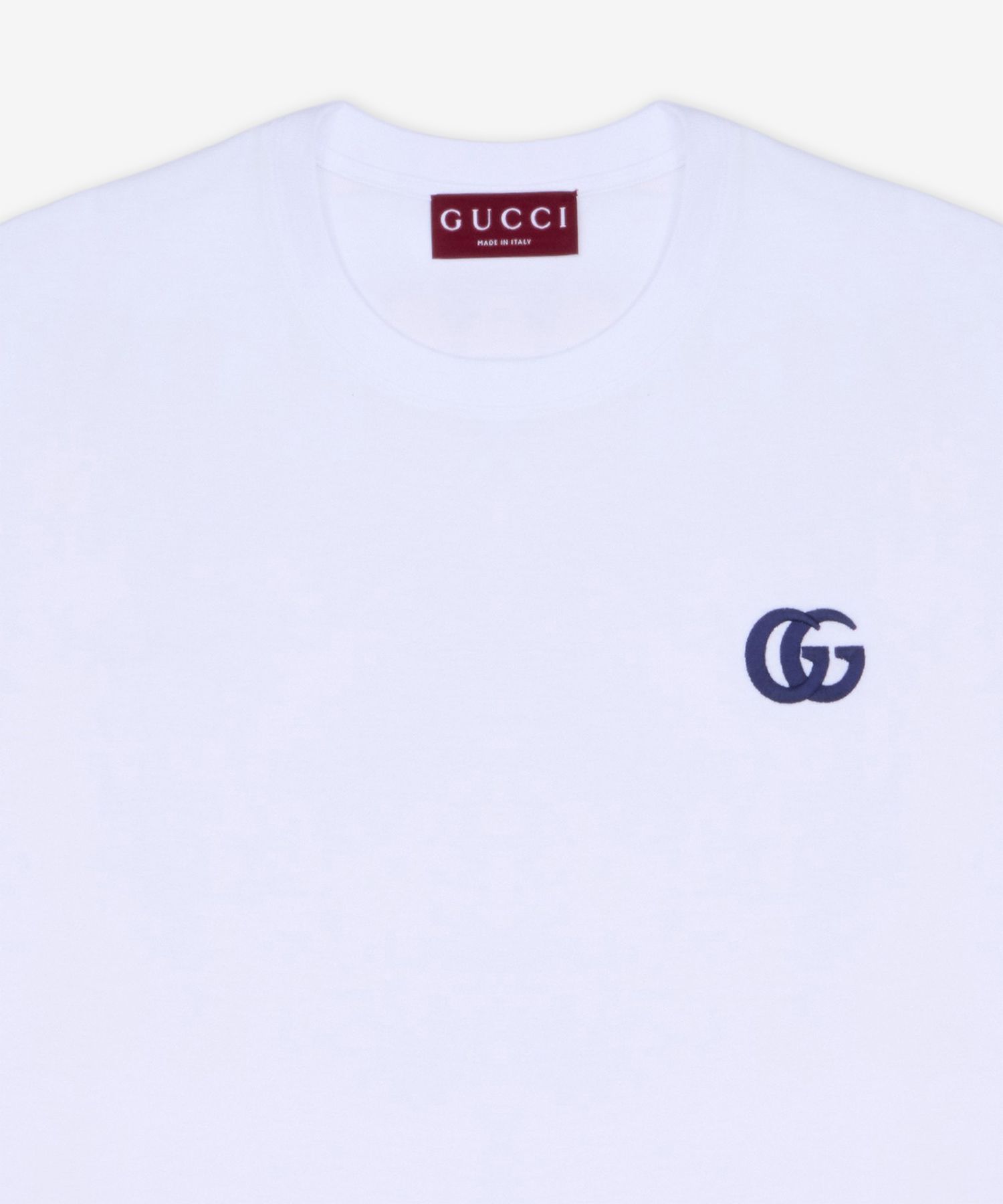 ★GUCCI★ Double G Embroidered Logo Short Sleeve T-Shirt Whi MUSINSA | GUCCI Double G Embroidered Logo Short Sleeve T
