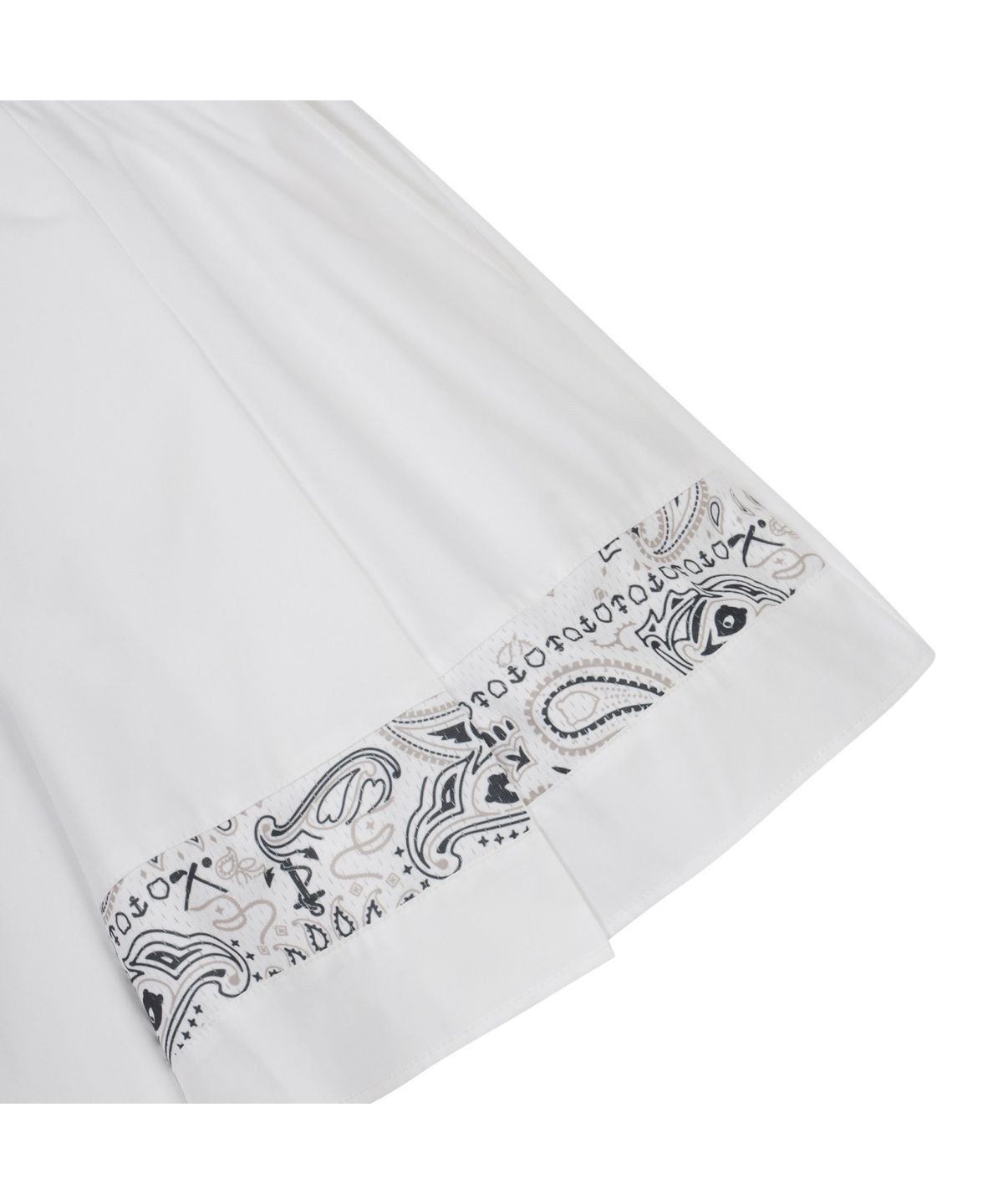 골든베어(GOLDEN BEAR) Paisley Printed Pleats Shorts_G5PAW25601IVX