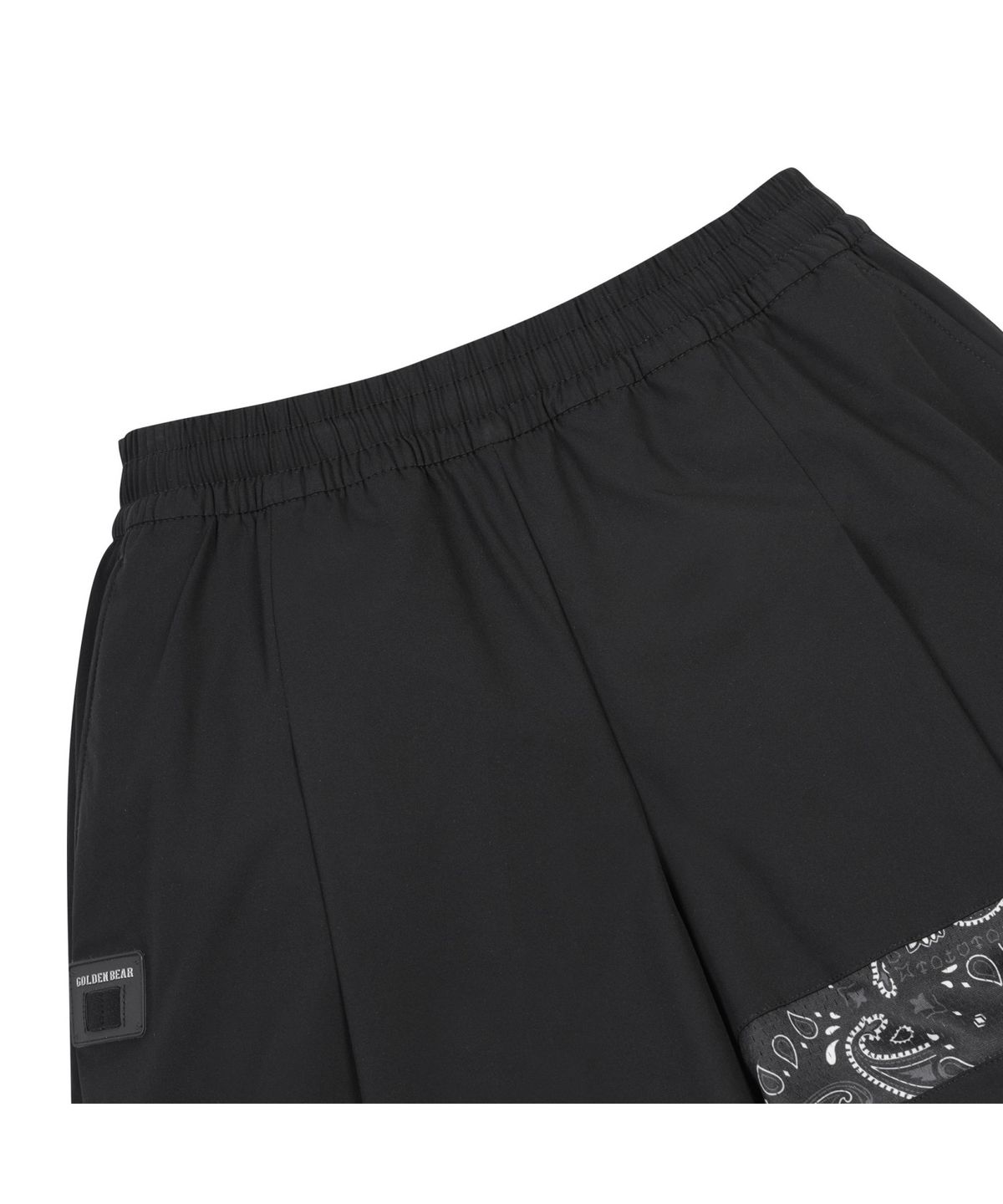 골든베어(GOLDEN BEAR) Paisley Printed Pleats Shorts_G5PAW25601BKX