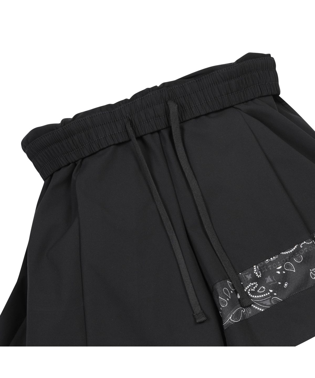 골든베어(GOLDEN BEAR) Paisley Printed Pleats Shorts_G5PAW25601BKX