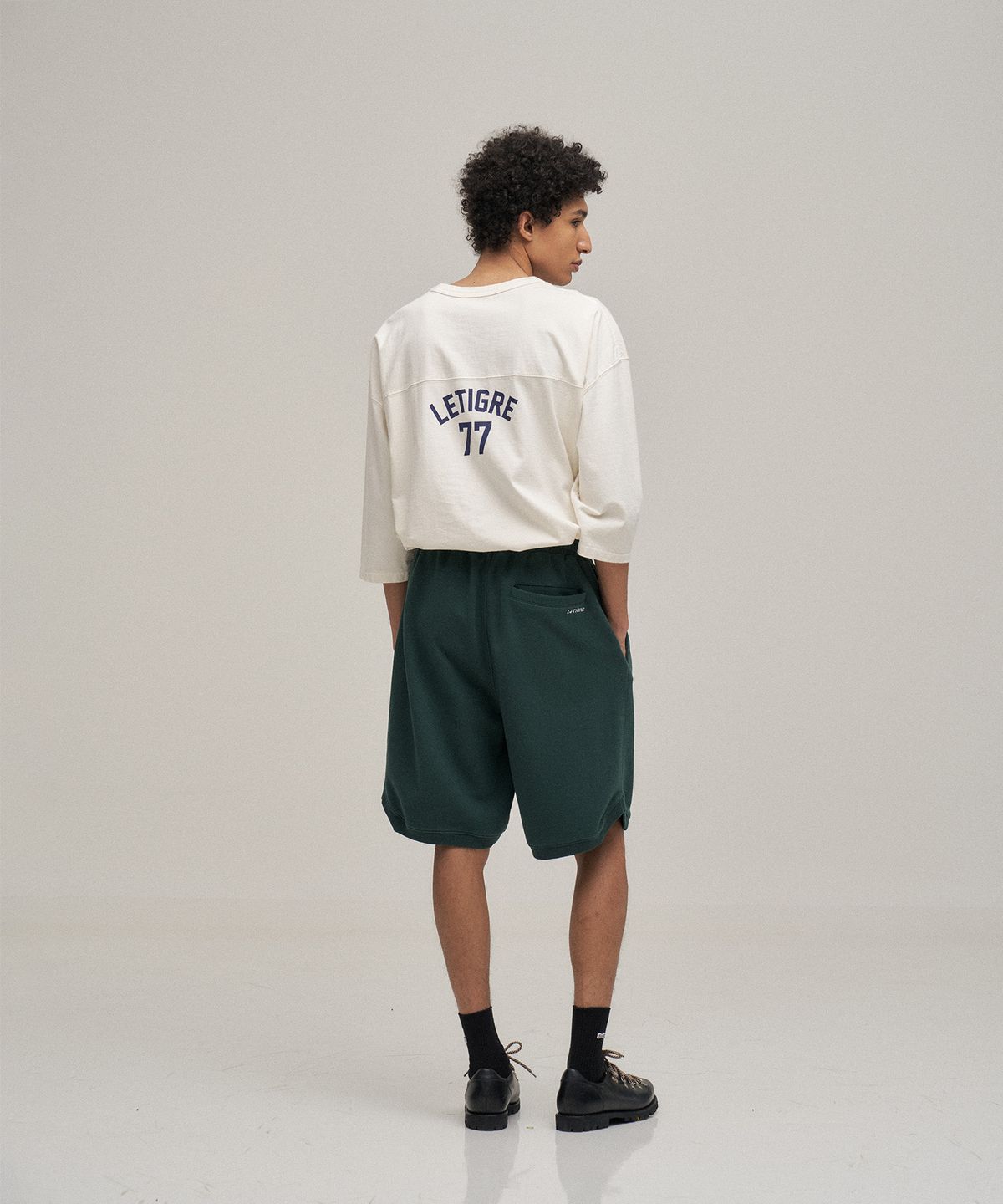 르티그레(LE TIGRE) Classic sweat shorts (Forest Green)