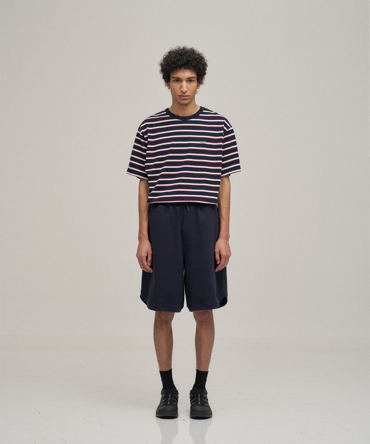 르티그레(LE TIGRE) Classic sweat shorts (Navy)