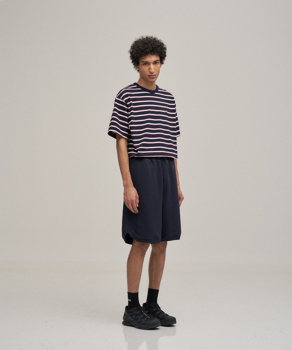 르티그레(LE TIGRE) Classic sweat shorts (Navy)