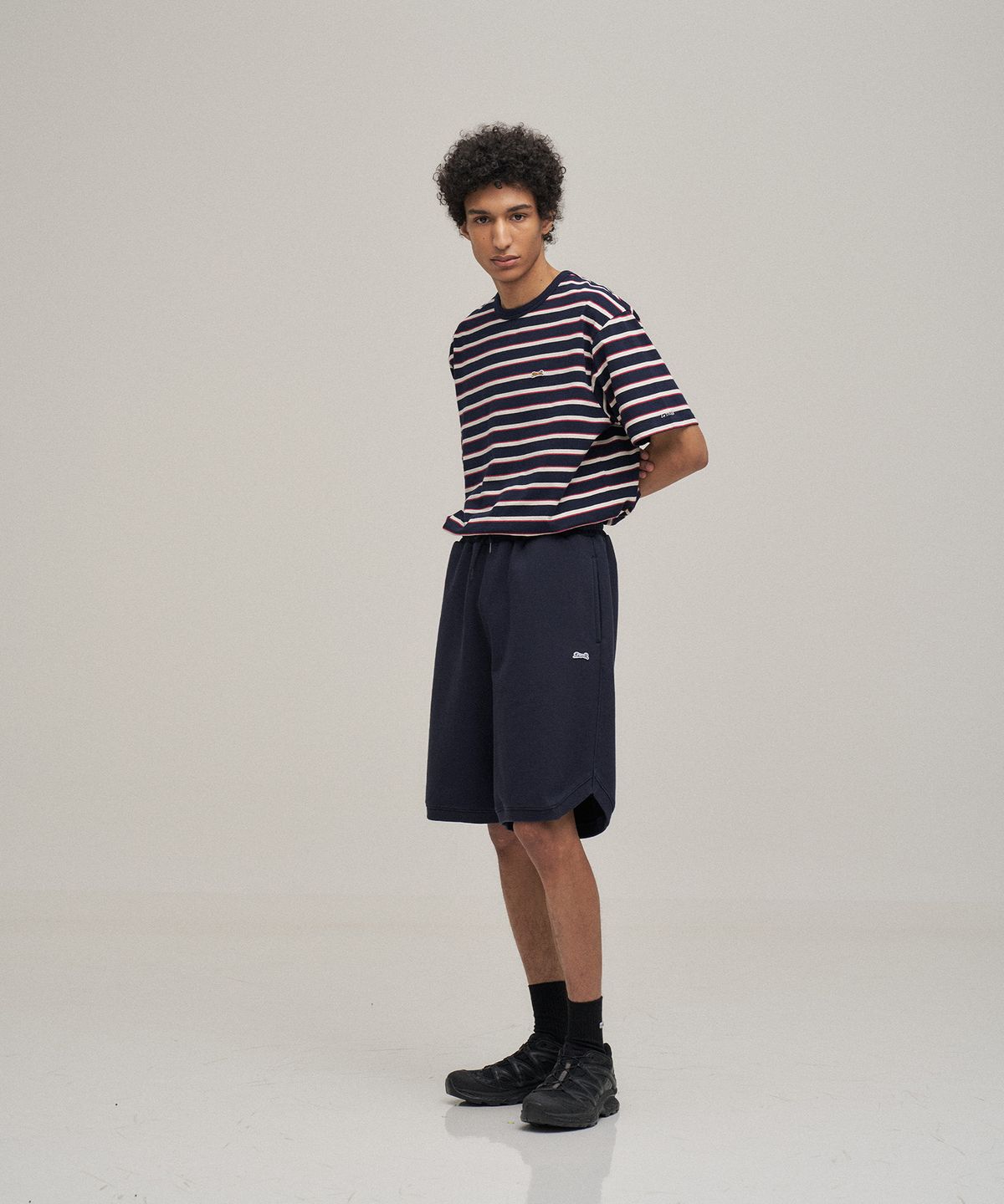 르티그레(LE TIGRE) Classic sweat shorts (Navy)