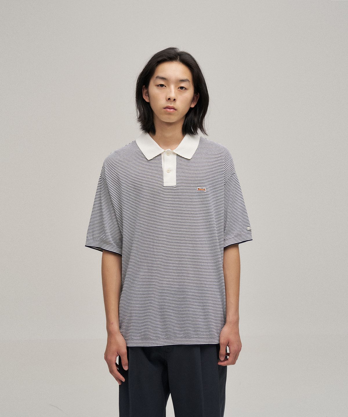 르티그레(LE TIGRE) Tropical polo knit Pullover (Stripe)