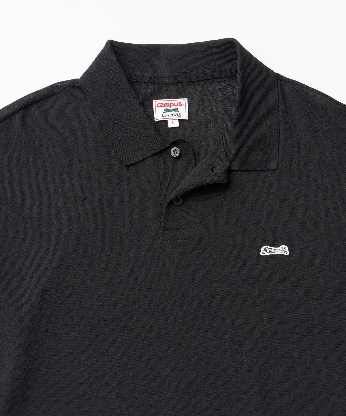 르티그레(LE TIGRE) Tropical polo knit Pullover (Black)