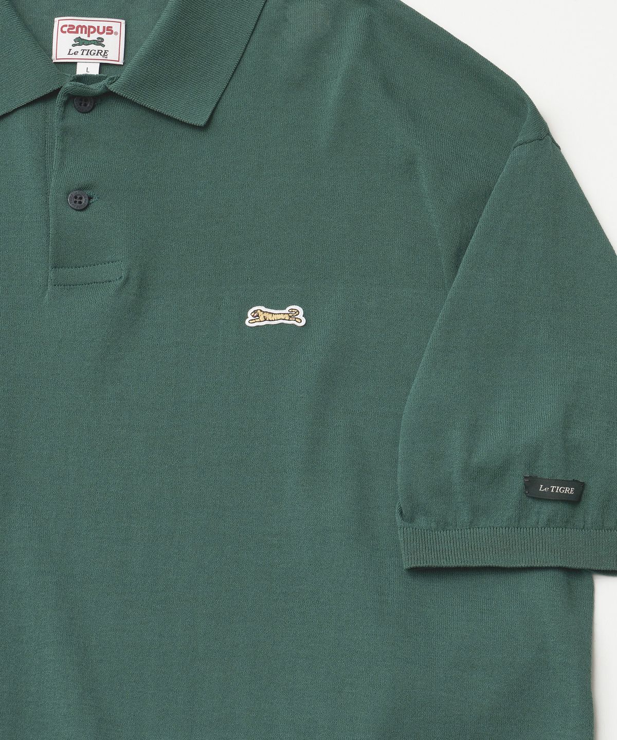 르티그레(LE TIGRE) Tropical polo knit Pullover (Kelly Green)