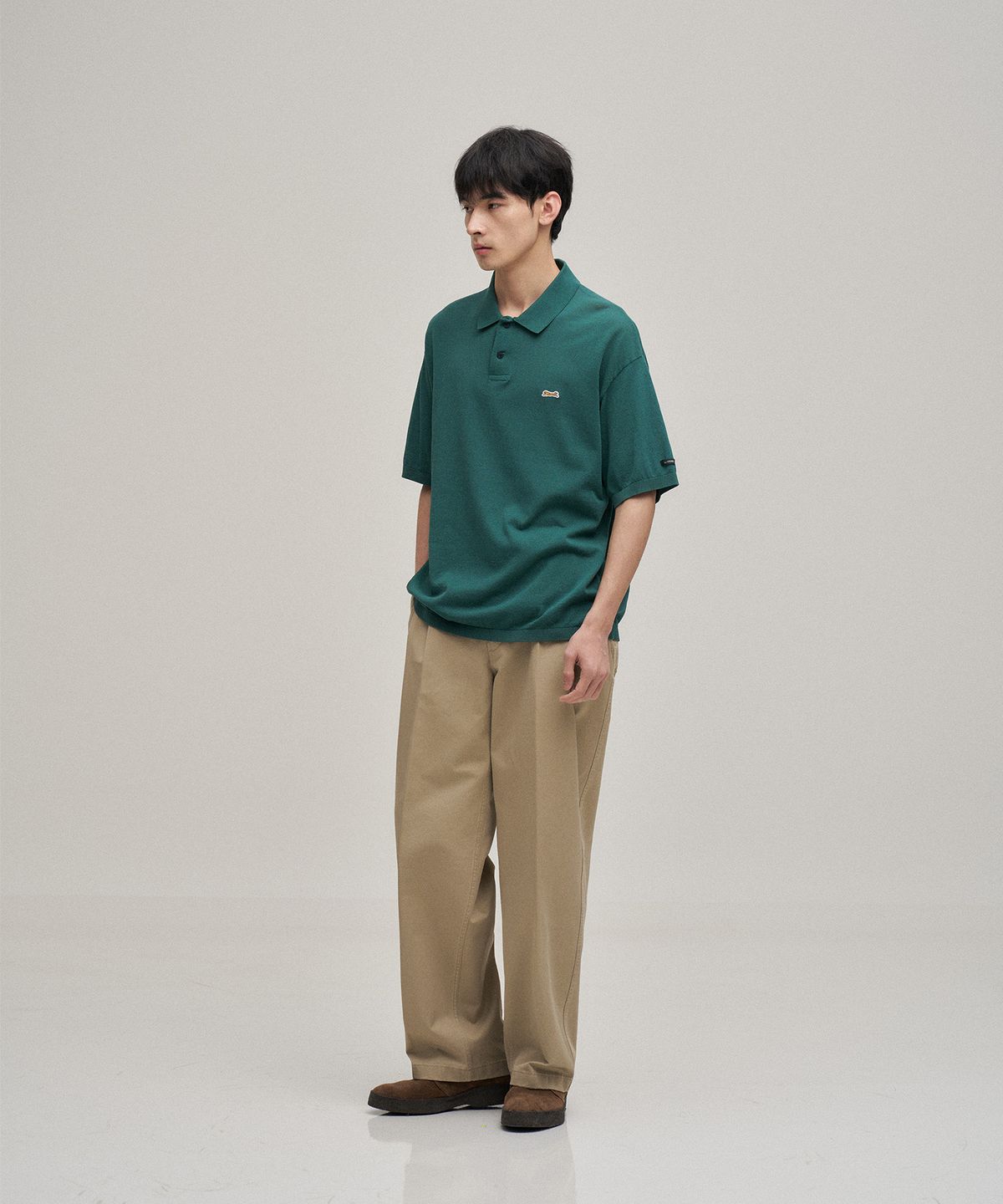 르티그레(LE TIGRE) Tropical polo knit Pullover (Kelly Green)