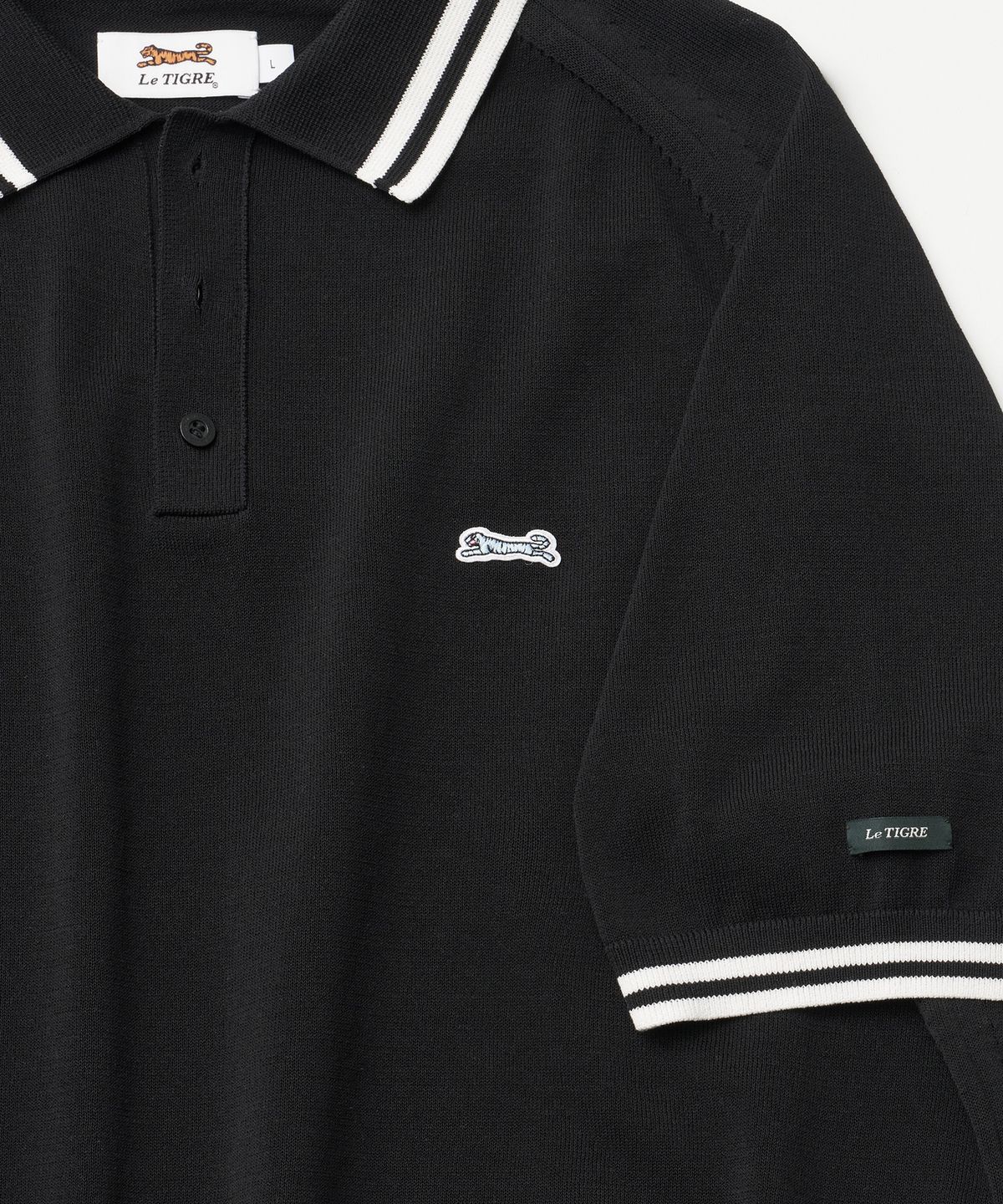 르티그레(LE TIGRE) Tennis polo knit (Black)