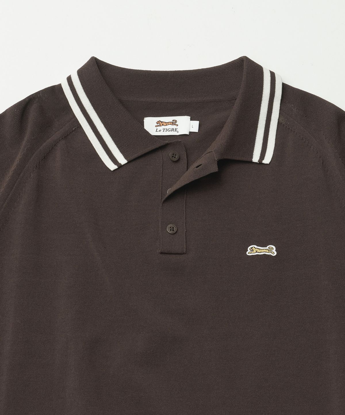 르티그레(LE TIGRE) Tennis polo knit (Mild Brown)