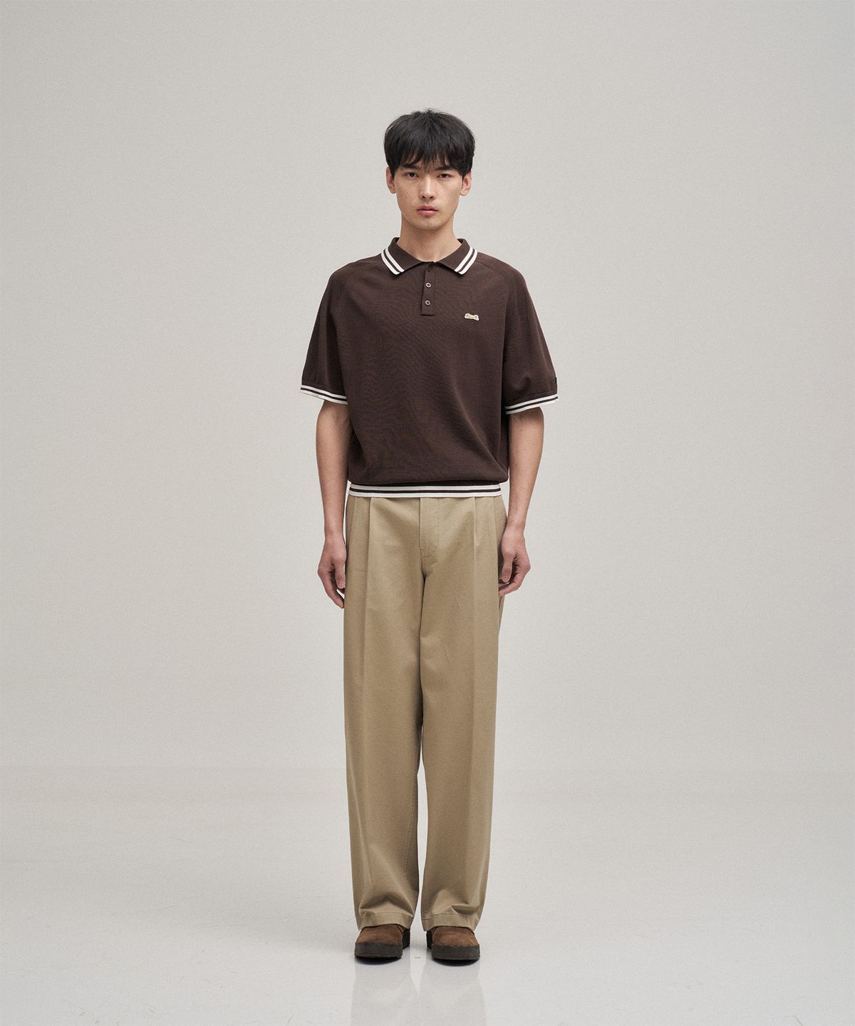 르티그레(LE TIGRE) Tennis polo knit (Mild Brown)