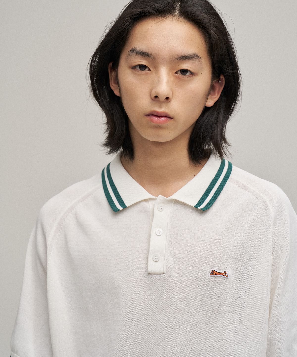 르티그레(LE TIGRE) Tennis polo knit (Off White)