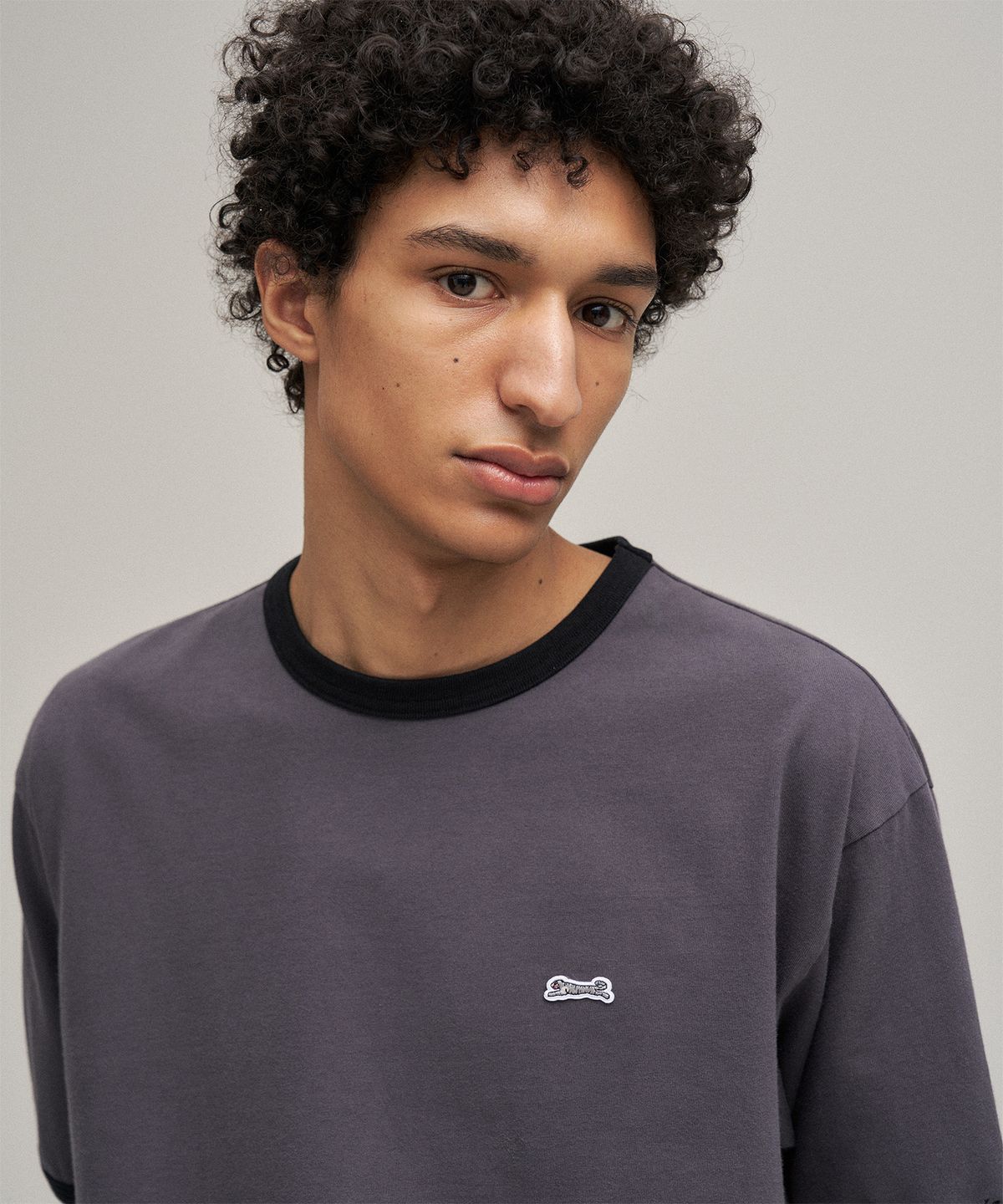 르티그레(LE TIGRE) Classic Ringer T-shirt (Charcoal)