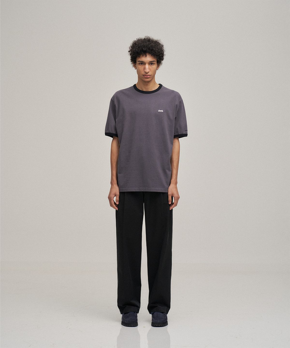 르티그레(LE TIGRE) Classic Ringer T-shirt (Charcoal)