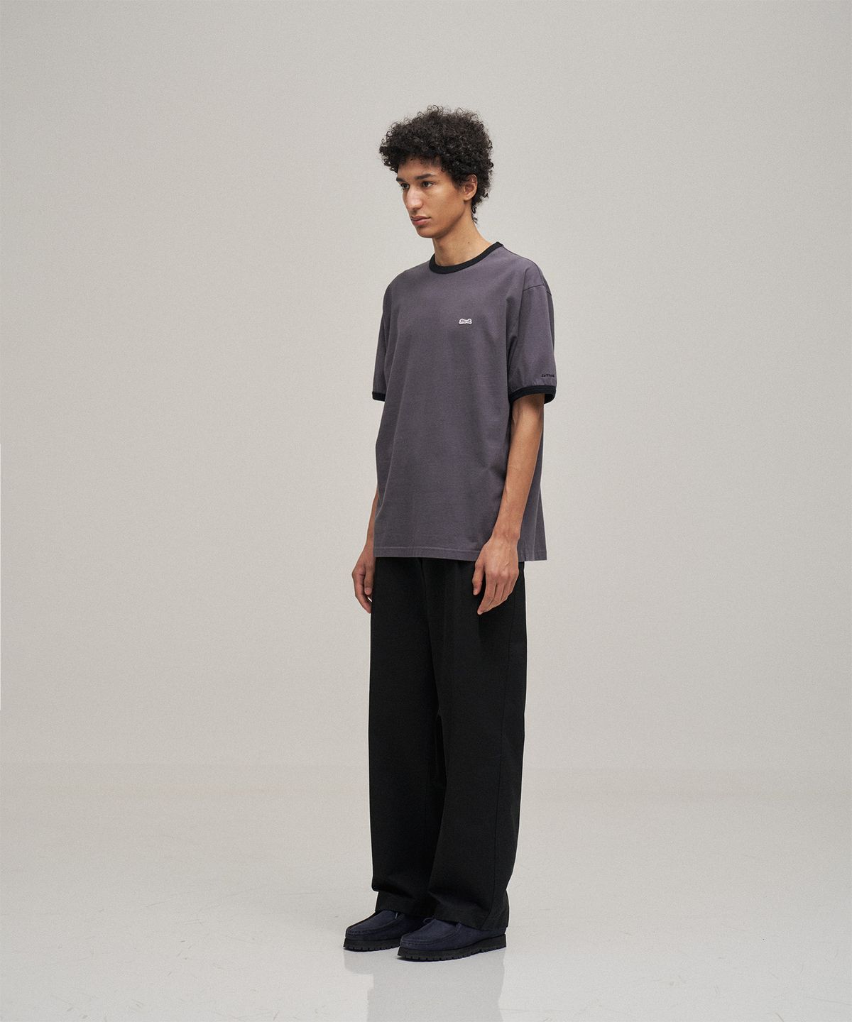 르티그레(LE TIGRE) Classic Ringer T-shirt (Charcoal)