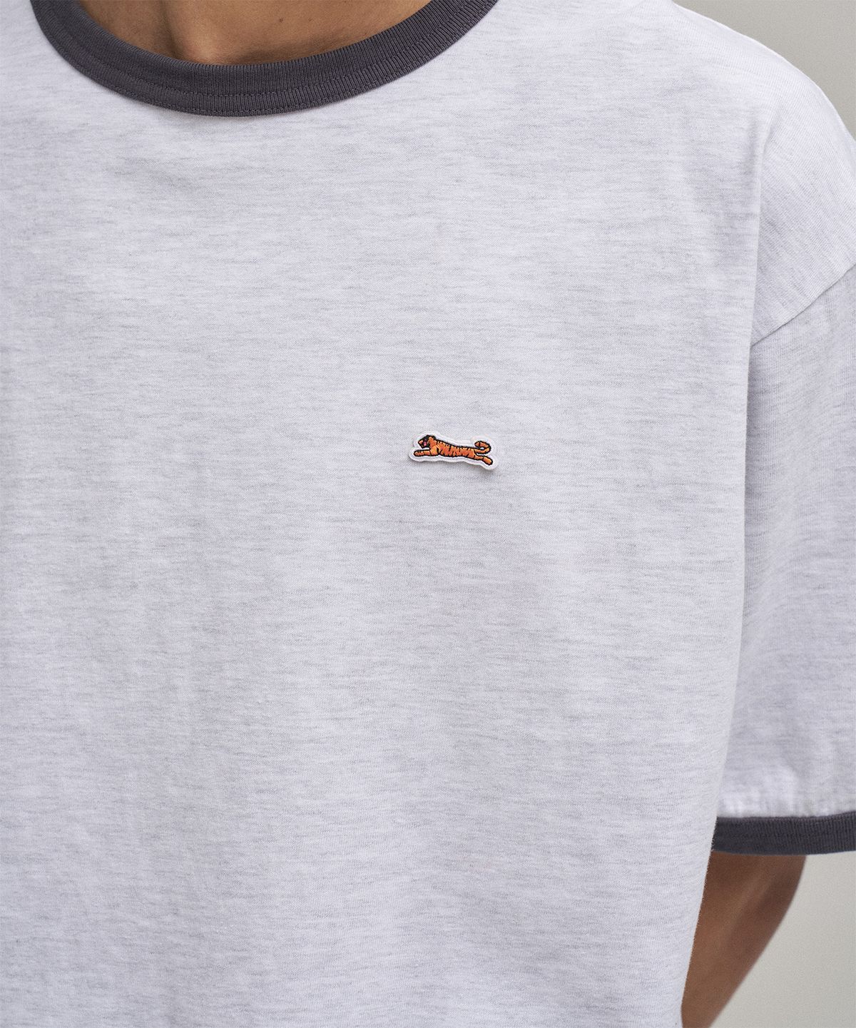 르티그레(LE TIGRE) Classic Ringer T-shirt (White Melange)