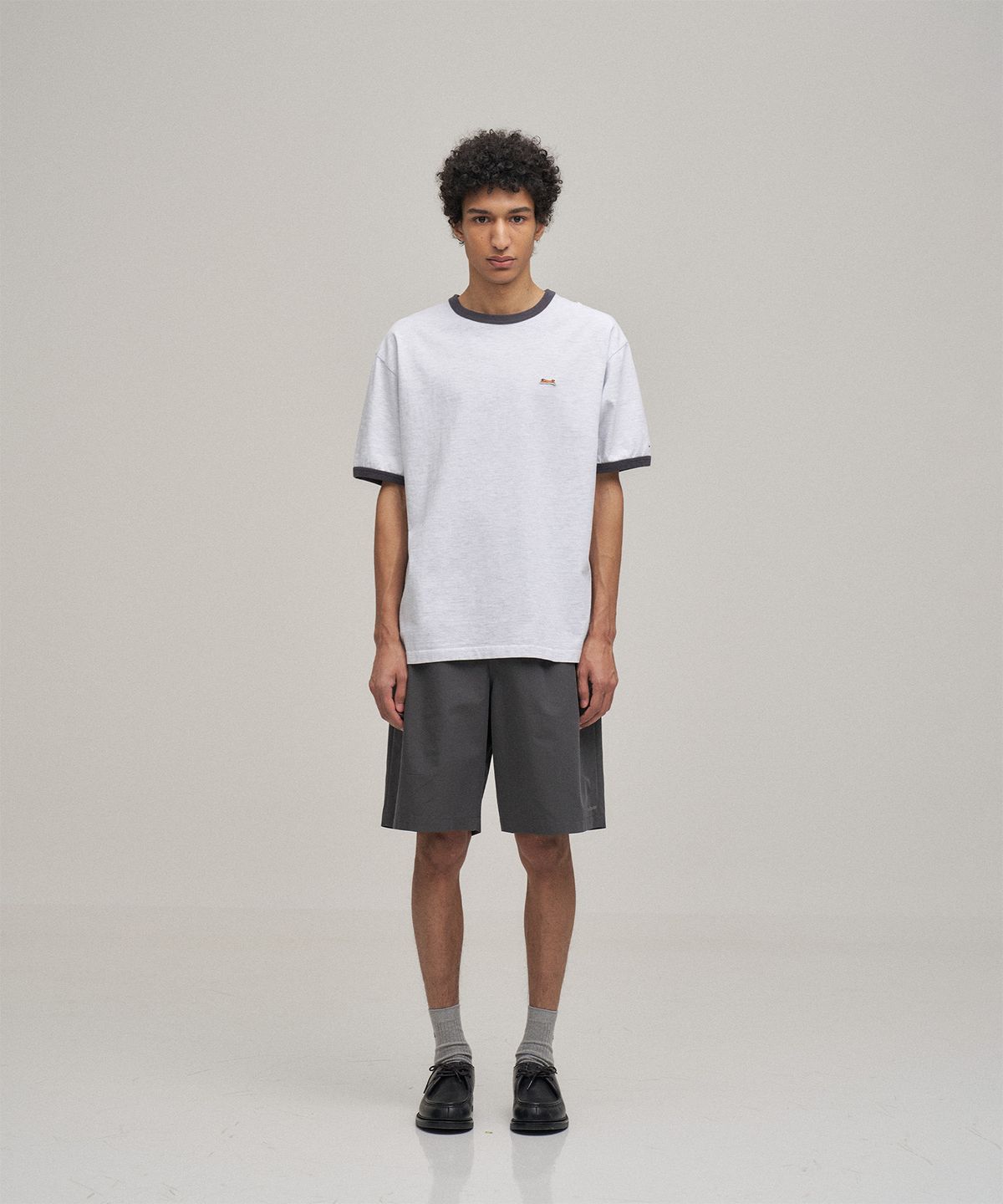 르티그레(LE TIGRE) Classic Ringer T-shirt (White Melange)