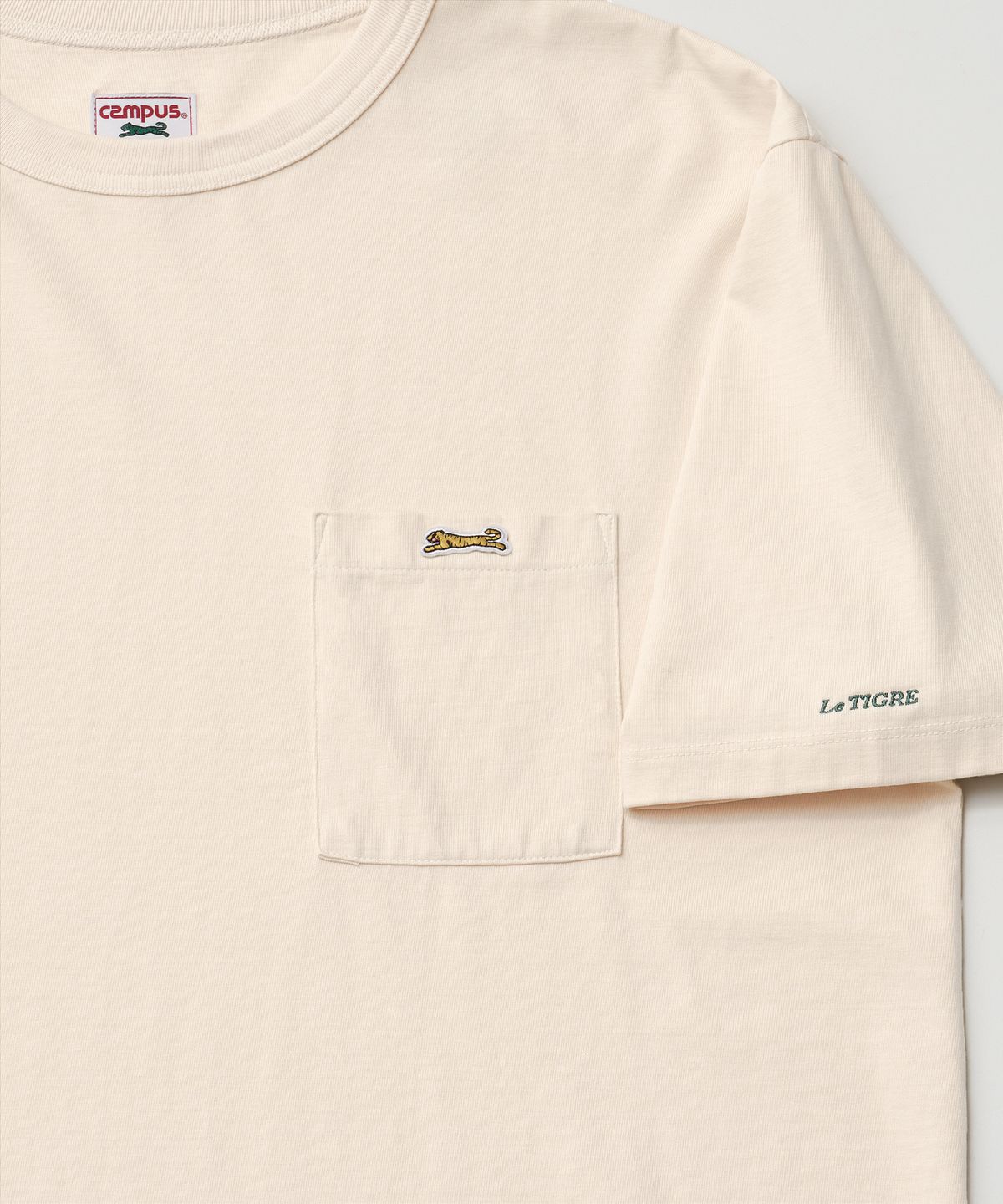 르티그레(LE TIGRE) Classic Pocket T-shirts (Ivory)