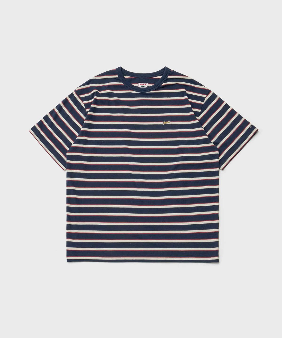 르티그레(LE TIGRE) Multi Stripe Half T-shirt (Navy)