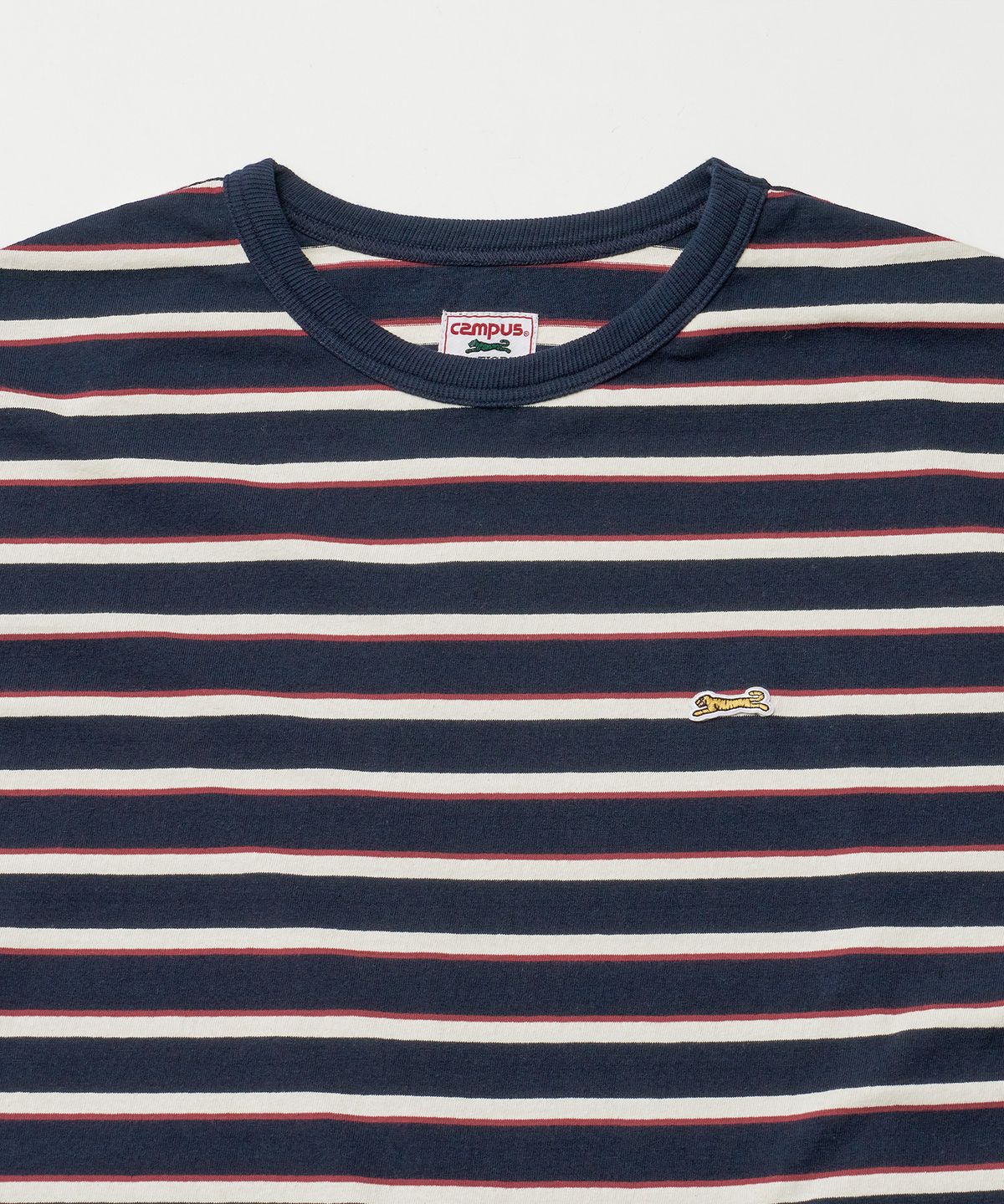 르티그레(LE TIGRE) Multi Stripe Half T-shirt (Navy)