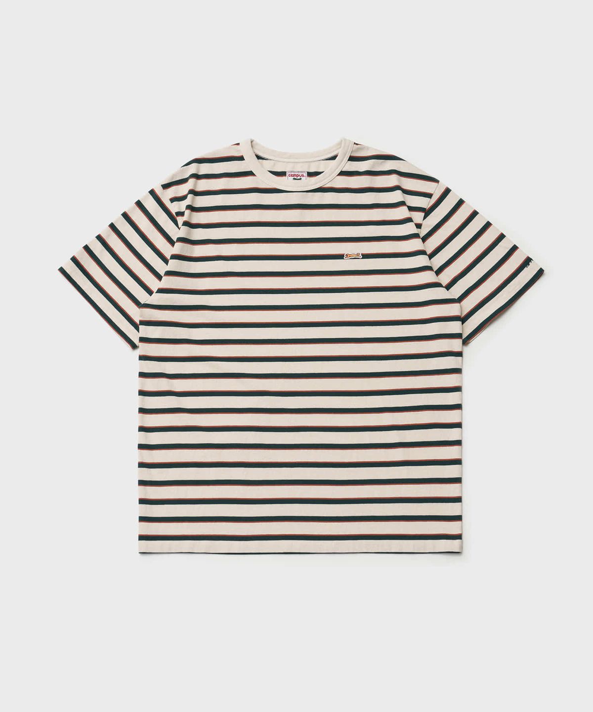 르티그레(LE TIGRE) Multi Stripe Half T-shirt (Ecru)