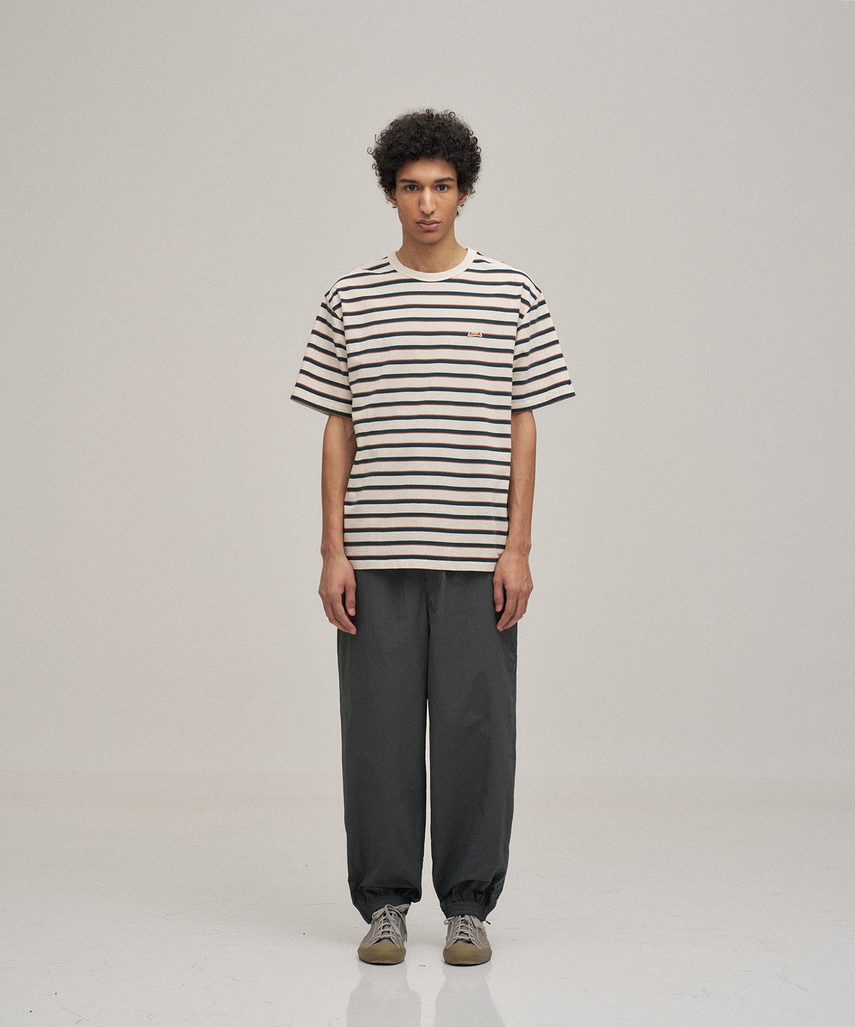 르티그레(LE TIGRE) Multi Stripe Half T-shirt (Ecru)