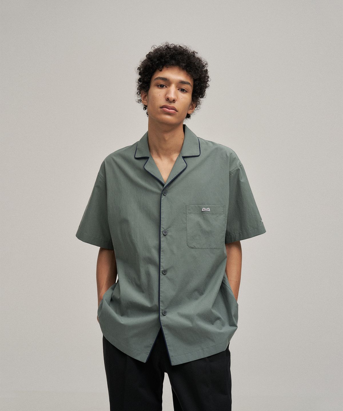 르티그레(LE TIGRE) Tencel Pajamas Shirt (Slate Gray)
