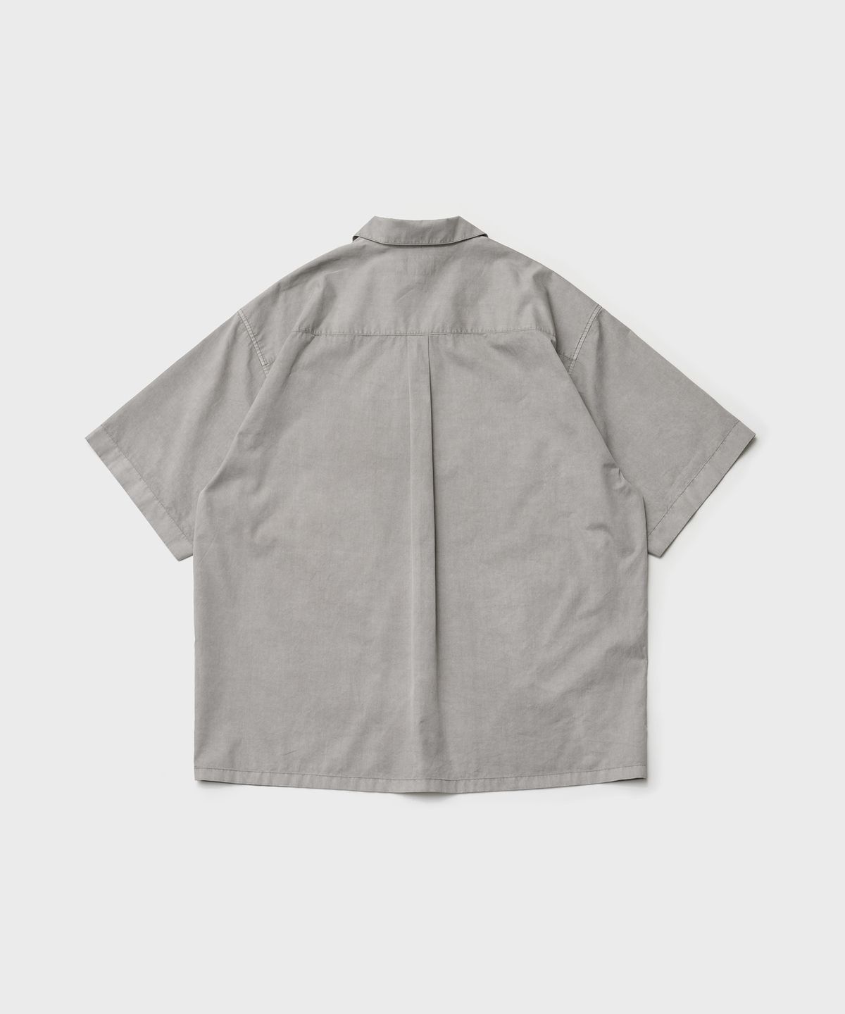 르티그레(LE TIGRE) Open collar Overdyed Shirt (Dusty Gray)